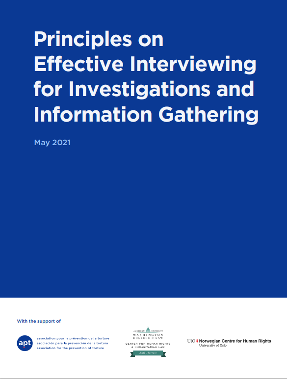 The Principles on Effective Interviewing for Investigations and Information Gathering or the 